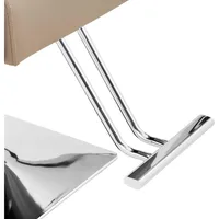 Physa Friseurstuhl mit Fussstütze höhenverstellbar Barber-Stuhl 150 kg Cottam Hellgrau