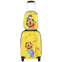 Costway Kinderkoffer Koffer-Set 2-tlg. gelb