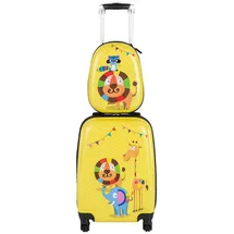 Costway Kinderkoffer Koffer-Set 2-tlg. gelb