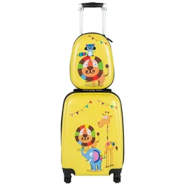 Costway Kinderkoffer Koffer-Set 2-tlg. gelb