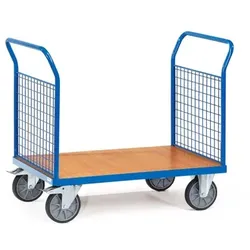 Doppel-Stirnwandwagen 1521, Tragkraft 600kg - blau