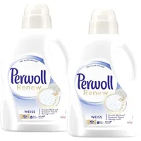 Perwoll Renew Weiß (2x25 Waschladungen), Waschmittel für weiße Wäsche, Feinwaschmittel stärkt die Fasern und verbessert die Farbintensität, 2750.0 milliliter
