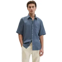 Marc O'Polo regular fit Freizeithemd aus reinem Leinen, Dunkelblau, L