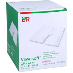 Vliwasoft Schlitzkompresse 7.5X7.5cm