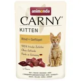 Animonda Carny Kitten 85g Beutel Katzennassfutter 12 x 85 Gramm Rind + Geflügel
