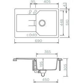 Schock Manhattan D-100S Einbau onyx + Excenterbetätigung