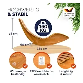 vidaXL Sonnenliege 149 x 60 x 86 cm braun 2 St.