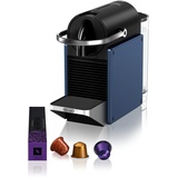 De'Longhi Nespresso De'Longhi Pixie EN127.BL Kaffekapselmaschine, zwei Direktwahltasten, ECO-Modus, kompaktes Design, 19 Bar Drucksystem, 1260W, Blau/Schwarz