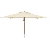 anndora® Sonnenschirm 3 x 4 m Natural Gartenschirm Marktschirm Wasserabweisend