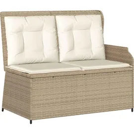 vidaXL Gartenbank mit Kissen 1-tlg Beige