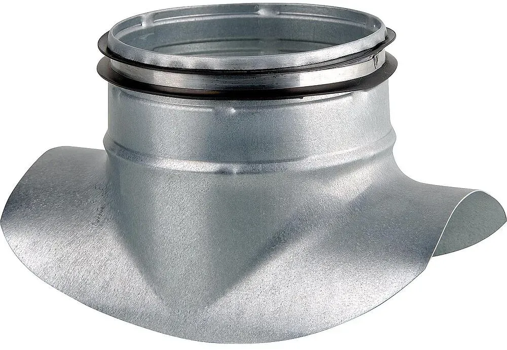 Wickelfalz Sattelstutzen, mit Doppellippendichtung, Nennweite Ø 150/160 x 100 mm