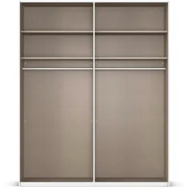 Rauch »Kleiderschrank Schrank Garderobe Schlafzimmerschrank SCALE-TRIO«, edle dreigeteilte Front mit 2 Zierleisten Spiegel/Glas MADE IN GERMANY schwarz