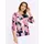 Lady WITT WEIDEN Rundhals-Shirt in marine-magenta-bedruckt | Gr.: 38