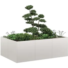 vidaXL Pflanzkübel 120 x 40 x 80 cm Weiß