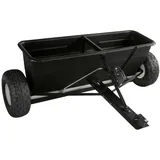 P. Lindberg Universal Streuanhänger für Rasentraktor, Quad und ATV | Düngerstreuer mit 80l Volumen und 100cm Arbeitsbreite, 14-Zoll Luftgummiräder – Schleuderstreuer für Dünger, Saatgut und Streusalz
