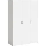 INOSIGN Kleiderschrank Mit viel Stauraum, graue Stangengriffe, Gr. ca. 175,4 x 115,8 x 49,52 cm weiß
