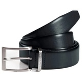 Tom Tailor Ledergürtel mit Dornschließe, Black, 100