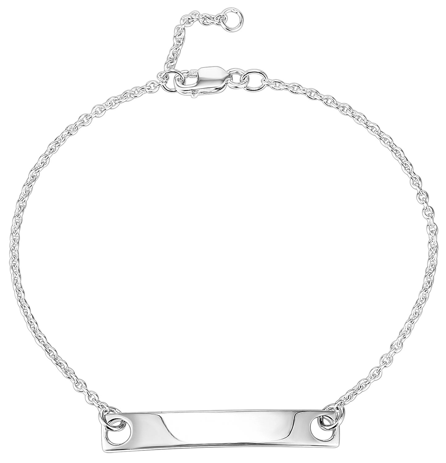 IUN Silver Couture AB003-WW Armband mit Gravurplatte Silber 925