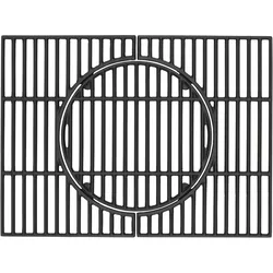 tepro Universal Guss-Grillrost-Set mit Rost-in-Rost-System für Holzkohle- oder Gasgril