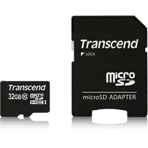 Transcend microSDHC Class 10 + SD-Adapter 32 GB