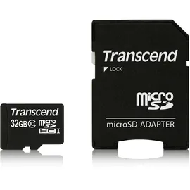 Transcend microSDHC Class 10 + SD-Adapter 32 GB