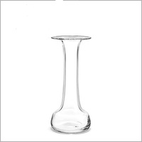 Holmegaard Solitaire Vase H13.5 cm Old English aus mundgeblasenem Glas, klar - Höhe 13,5