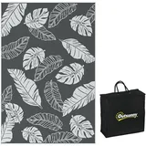 Outsunny Outdoor-Teppich 182 x 274 cm Grau/Weiß