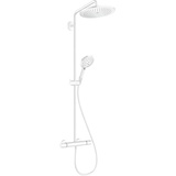 Hansgrohe Croma Select S Showerpipe 280 1jet mit Thermostat und Handbrause Raindance mattweiß