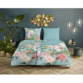 DESCANSO Bettwäsche, Fungi Satin - Multi