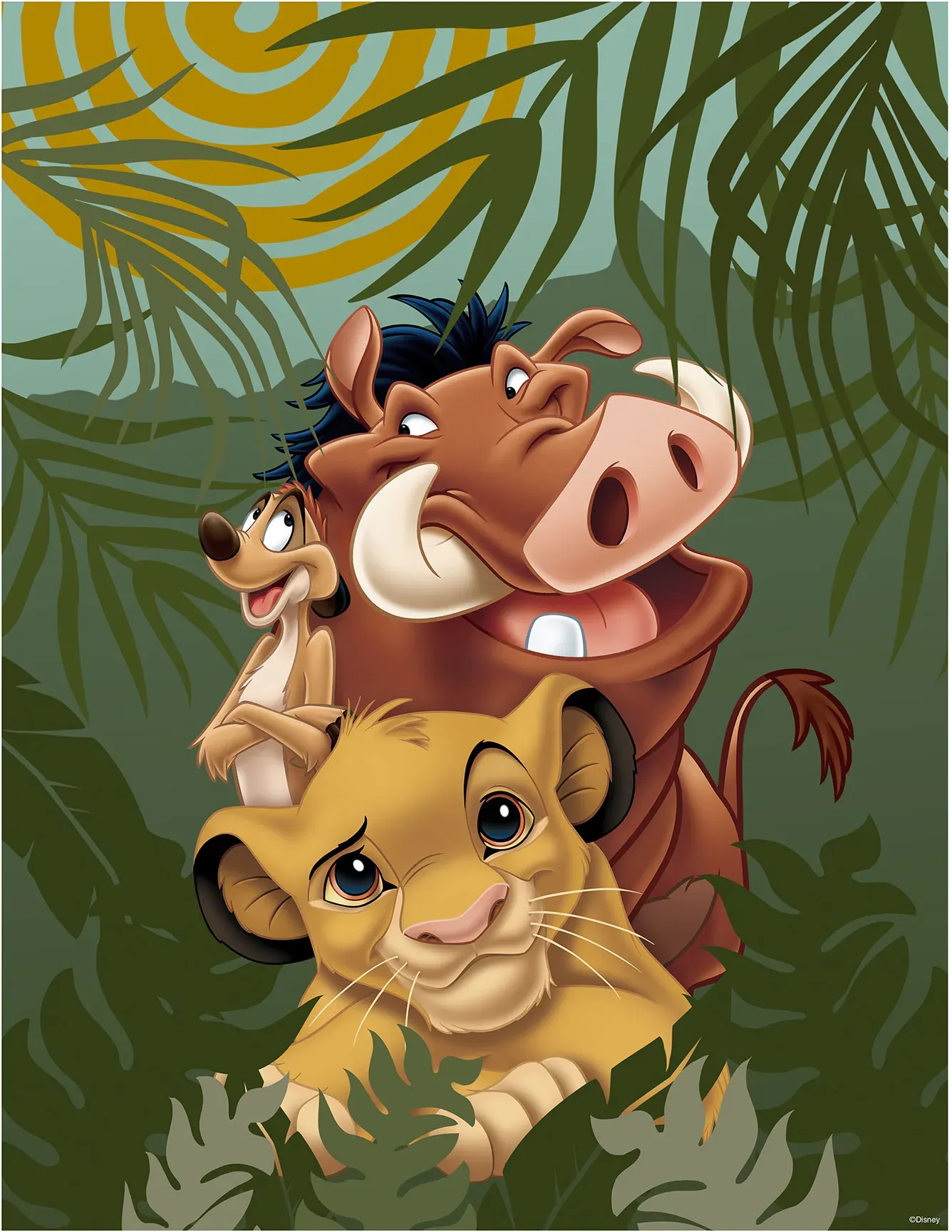 Komar Poster »Lion King Carefree«, (1 St.) Komar bunt
