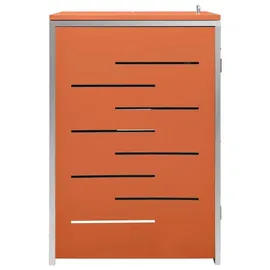 vidaXL Mülltonnenbox 69 x 77,5 x 113 cm orange