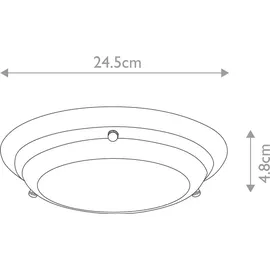 Elstead Lighting Welland 1xLED-Platine 24,5 x 24,5 cm Messing