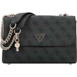 GUESS Schultertasche Eco Erica Convertible Xbody Flap Bag Coal Logo
