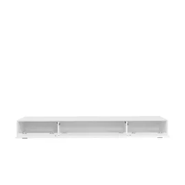 CaliCosy TV-Lowboard 200 x 22 x 43 cm Weiß Kunststoff/Holzwerkstoff