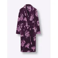 Sieh an! Morgenmantel in traube-orchidee-bedruckt | Gr.: 36-38