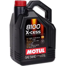 5 Liter Motul 8100 X-cess 5w-40 Motoröl Synthese Benzin,diesel: