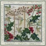 Bothy Threads Kreuzstich-Set "Vier Jahreszeiten-Winter", 16.5x16.5cm, DWFS04, Zählmuster