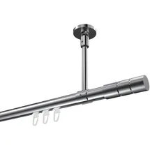 Interdeco GARDINENSTANGE INNENLAUF Sonette Elanto 120 cm, 1-läufig, 20 mm Ø Chrom