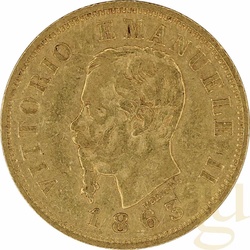10 Lire Italien Goldmünze Emanuele