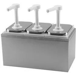 GVK ECO 3x 2LSaucenspender, Ketchup- Mayonnaise- und Senfspender
