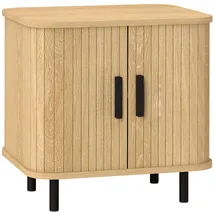 Homcom Nachtschrank 48 x 40 x 48 cm Eiche beige