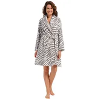 Pastunette Damenbademantel Modischer Damen Frottee Saunamantel, Kurz, Baumwolle, Schalkragen, Gürtel, Baumwolle beige XL