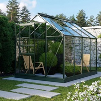 Vitavia Gewächshaus "Planet 5000" inkl. Fundament, smaragd 3 mm ESG 5,0 m2