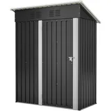 Metall Geräteschuppen Gerätehaus XL mit Pultdach Schuppen 1m2 mit Handschuhe