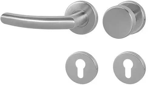 Naturel Nero Edelstahl gebürstet Griff/Griff WK Schloss NERORBNKLKOLWB