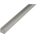 GAH Alberts U-Profil Aluminium, 10 mm x 15 mm x H10mm silberfarbig