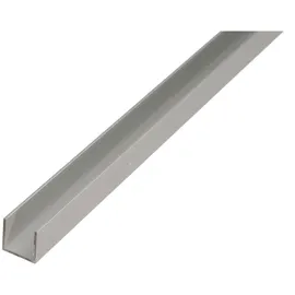 GAH Alberts U-Profil Aluminium, 10 mm x 15 mm x H10mm silberfarbig