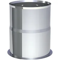 Jeremias Wandfutter Pellet-Line Edelstahl Ø 100 mm 0,18 x 0,02 m weiß