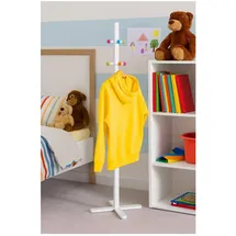 Hti-Living Garderobenständer 124 cm Weiß