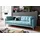 trends by hg Couch Cord 3-Sitzer Blau